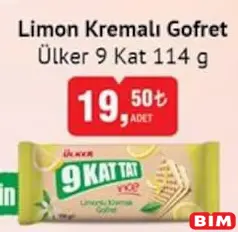 ÜLKER 9 KAT LİMON KREMALI GOFRET 114 G